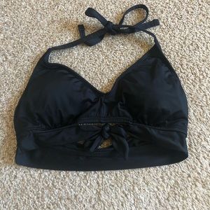 black bikini top